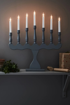 Markslöjd Svaneholm šedý svícen 7 žárovek