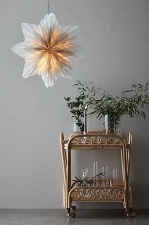 Markslöjd Neela šedá závěsná hvězda 60 cm