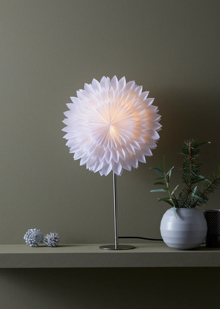 Markslöjd Solina bílá hvězda na stůl 35 cm