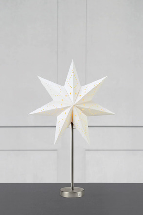 Markslöjd Mathilda bílá hvězda na stůl na baterie