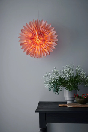Markslöjd Solina růžová závěsná hvězda 60 cm