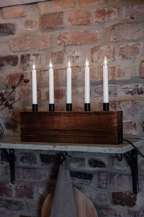 Markslöjd Albero hnědý adventní svícen 41 cm