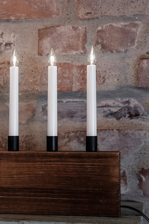 Markslöjd Albero hnědý adventní svícen 41 cm