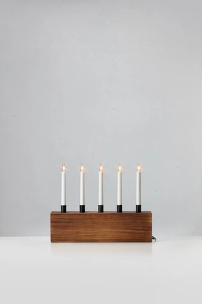 Markslöjd Albero hnědý adventní svícen 41 cm