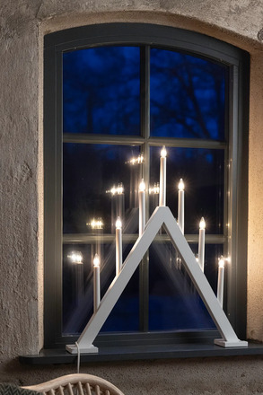 Markslöjd Ariele adventní bílý svícen 54 cm