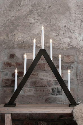 Markslöjd Ariele adventní svícen tmavá hnědá 54 cm