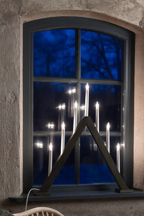 Markslöjd Ariele adventní svícen tmavá hnědá 54 cm