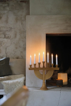 Markslöjd Torpa hnědý adventní svícen