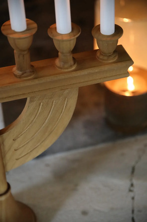 Markslöjd Torpa hnědý adventní svícen