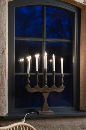 Markslöjd Svaneholm adventní dřevěný svícen 5 žárovek