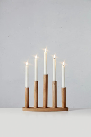 Markslöjd Miila bezdrátový adventní hnědý svícen