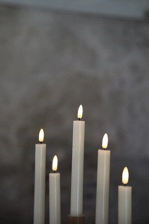 Markslöjd Milo bezdrátový adventní hnědý svícen