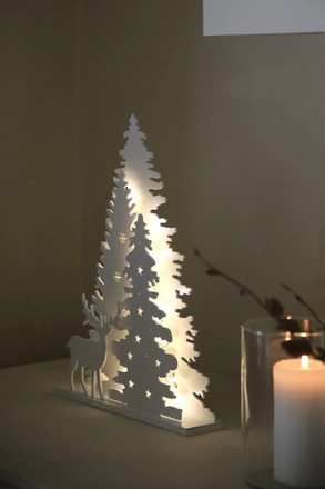 Markslöjd Madera vanoční bílá dekorace na stůl