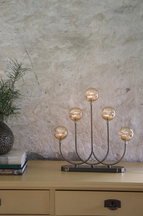 Markslöjd Enys mosazný a jantarový vánoční svícen