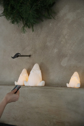 Markslöjd Miles bílá vánoční dekorace 3ks na dálkové ovládání