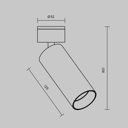 MAYTONI Stropní svítidlo FOCUS LED C055CL-L12W3K-W-W