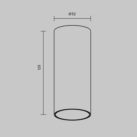 MAYTONI Stropní svítidlo FOCUS LED 12W 50d C056CL-L12W3K-W-BS
