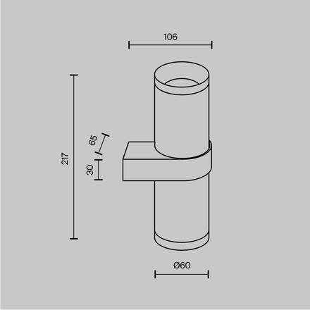 MAYTONI Nástěnné svítidlo Focus Design C069WL-02B