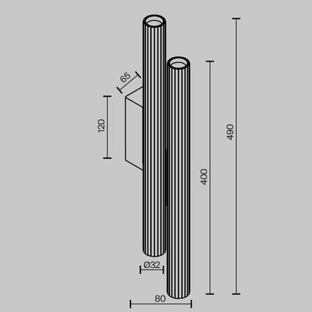 MAYTONI Nástěnné svítidlo Calipso 24W IP 20 C082WL-24W2.7K-B