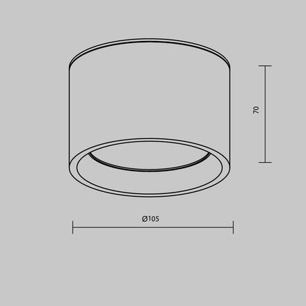 MAYTONI Stropní svítidlo Hydra 10W 120d C090CL-10W3K-MG