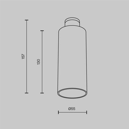 MAYTONI Svítidlo Focus LED Holity 3000K 13W 38d C151CL-13W3K-B