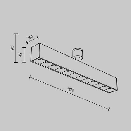 MAYTONI Svítidlo Points Holity 3000K 13W 40d C153CL-13W3K-B