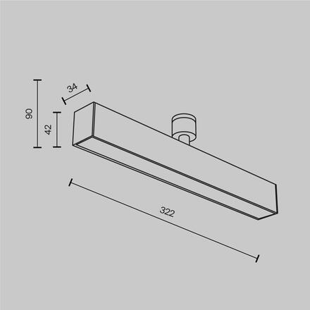 MAYTONI Svítidlo Basis Holity 3000K 13W 120d C154CL-13W3K-B