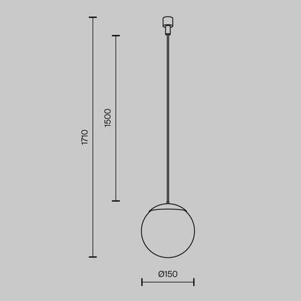 MAYTONI Svítidlo Luna Holity 3000K 10W 120d C156PL-10W3K-B