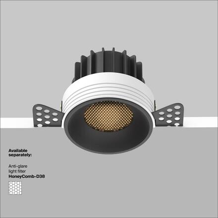 MAYTONI Vestavné svítidlo Round 12W IP 20 DL058-12W3K-TRS-B