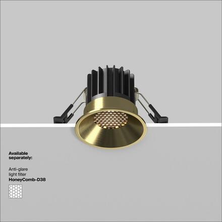 MAYTONI Vestavné svítidlo Round 3000K 7W 60d DL058-7W3K-BS