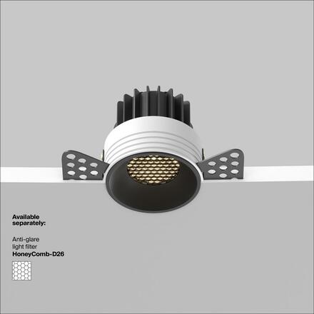 MAYTONI Vestavné svítidlo Round 7W IP 20 DL058-7W3K-TRS-B