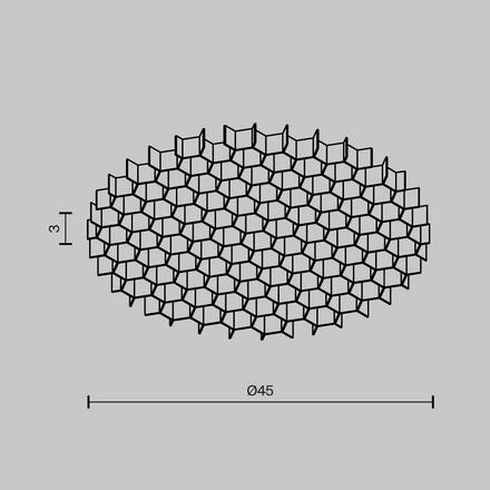 MAYTONI Filtr proti oslnění HoneyComb 45mm HoneyComb-D45