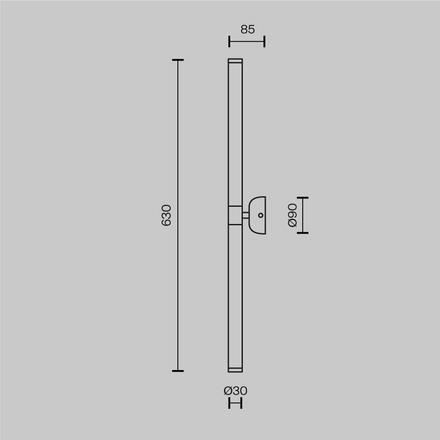 MAYTONI Nástěnné svítidlo Axis MOD106WL-L16W3K
