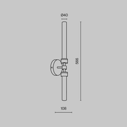 MAYTONI Nástěnné svítidlo Stelo MOD116WL-L7B3K