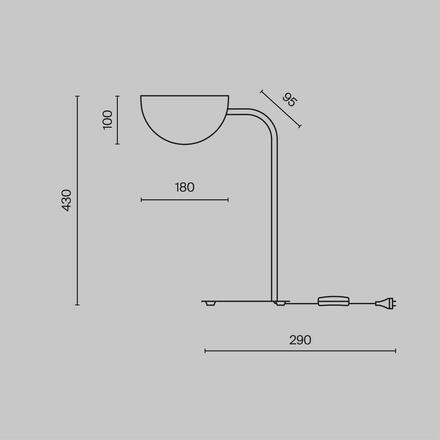 MAYTONI Stolní lampa Mollis MOD126TL-01B