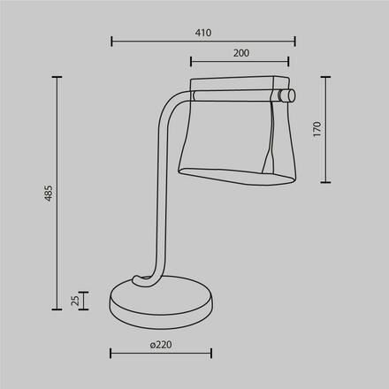 MAYTONI Stolní lampa Cabaret 3000K 8W MOD170TL-L8BS3K