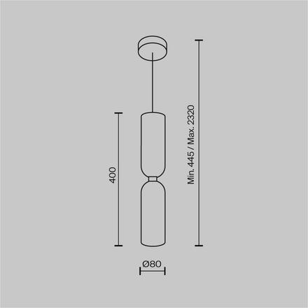 MAYTONI Závěsné svítidlo Memory E14x1 40W MOD177PL-01B