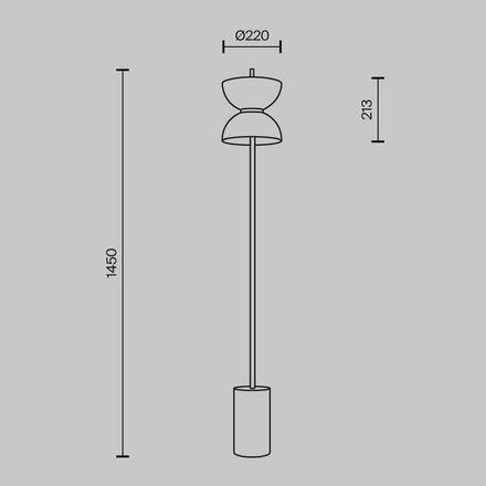 MAYTONI Stojací lampa Kyoto 3000K 11W MOD178FL-L11B3K