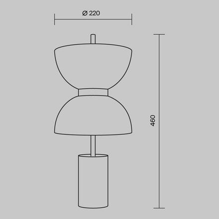 MAYTONI Stolní lampa Kyoto 3000K 11W MOD178TL-L11GR3K