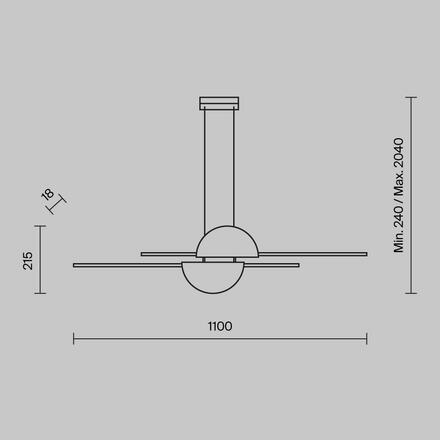MAYTONI Závěsné svítidlo Skyline 4000K 26W MOD179PL-L26W4K