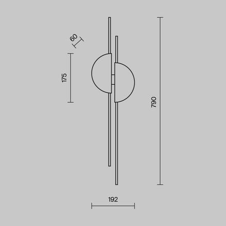 MAYTONI Nástěnné svítidlo Skyline 4000K 23W MOD179WL-L22W4K