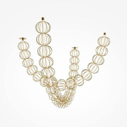 MAYTONI Závěsné svítidlo Golden Cage 3000K 117W MOD216PL-L42G3K