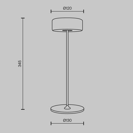 MAYTONI Stolní lampa na baterie AI Collaboration 3W MOD229TL-L3W3K2