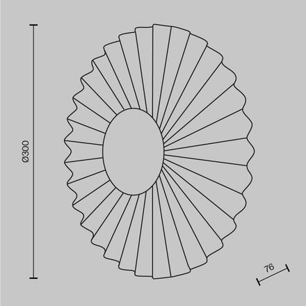 MAYTONI Nástěnné svítidlo Fiore 3000K 7W MOD233WL-L11BS3K