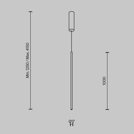 MAYTONI Závěsné svítidlo Halo 15W MOD246PL-L24BK1