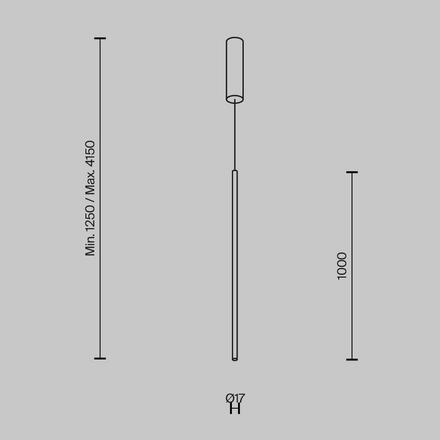 MAYTONI Závěsné svítidlo Halo 15W MOD246PL-L24BSK1