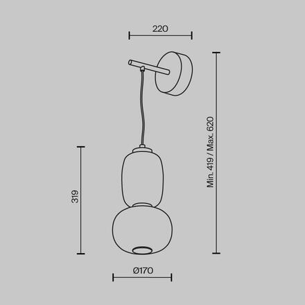 MAYTONI Nástěnné svítidlo Pattern 3000K 18W MOD267WL-L18CH3K