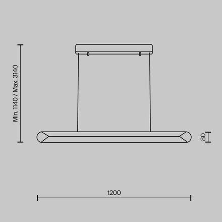 MAYTONI Závěsné svítidlo Motion 3000K 40W MOD276PL-L40W3K