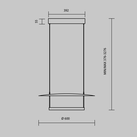 MAYTONI Závěsné svítidlo Ambience 3000K 30W MOD280PL-L30B3K1
