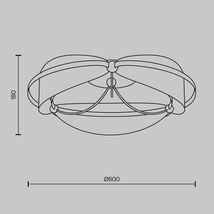 MAYTONI Stropní svítidlo Breeze 3000K 45W MOD281CL-L45BS3K